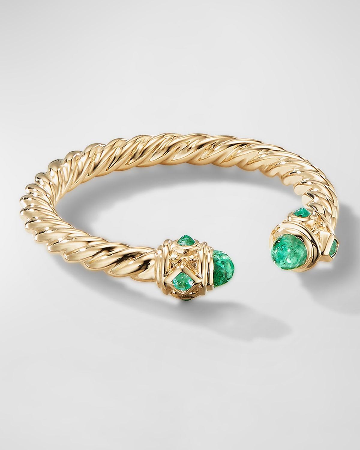 David Yurman 18K Yellow Gold Renaissance Blue Sapphire Ring Product Image