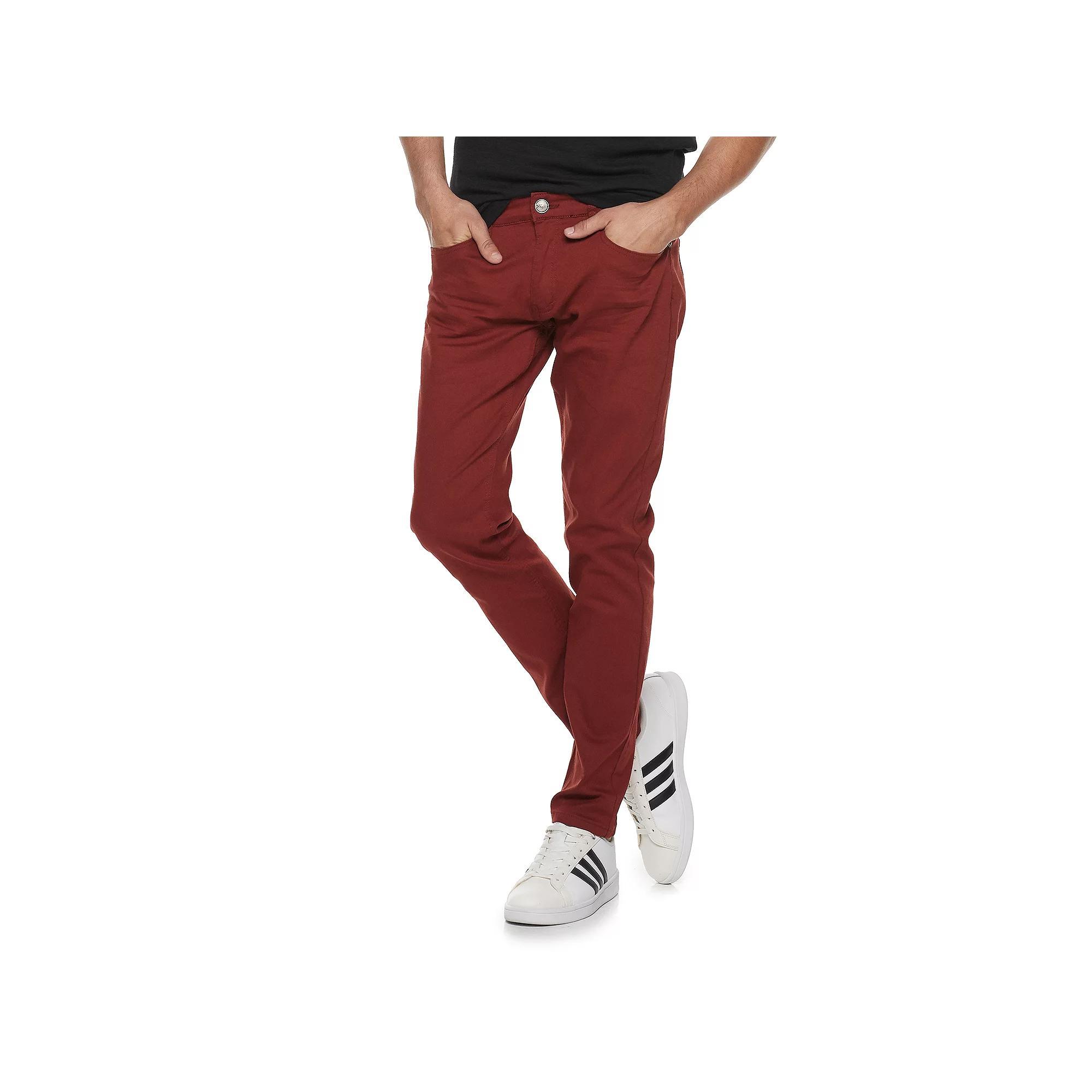 Men's XRAY Slim-Fit Stretch Denim Pants, Size: 38 X 32, Brick Product Image