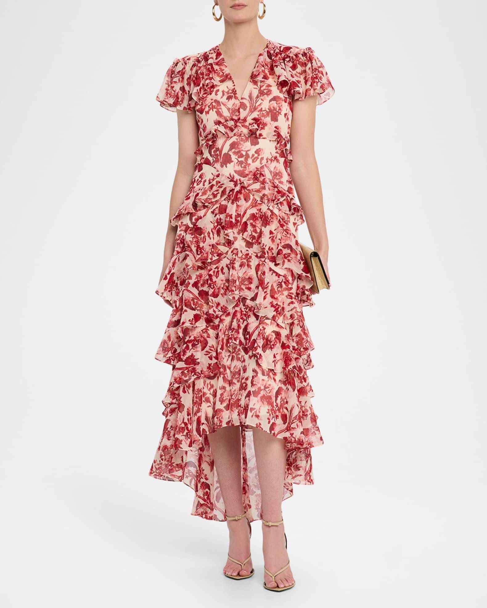 Tatum Floral Ruffled Maxi Dress  Product Image
