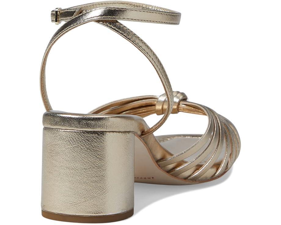 Dahlia Pleated Knot Mule with Ankle Strap Product Image