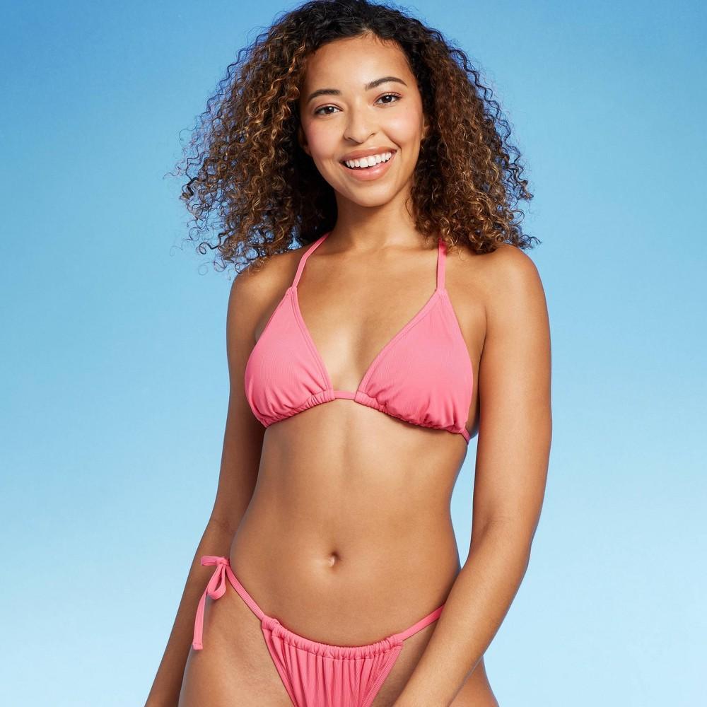 Women's Triangle Ribbed Bikini Top - Shade & Shore™ Product Image