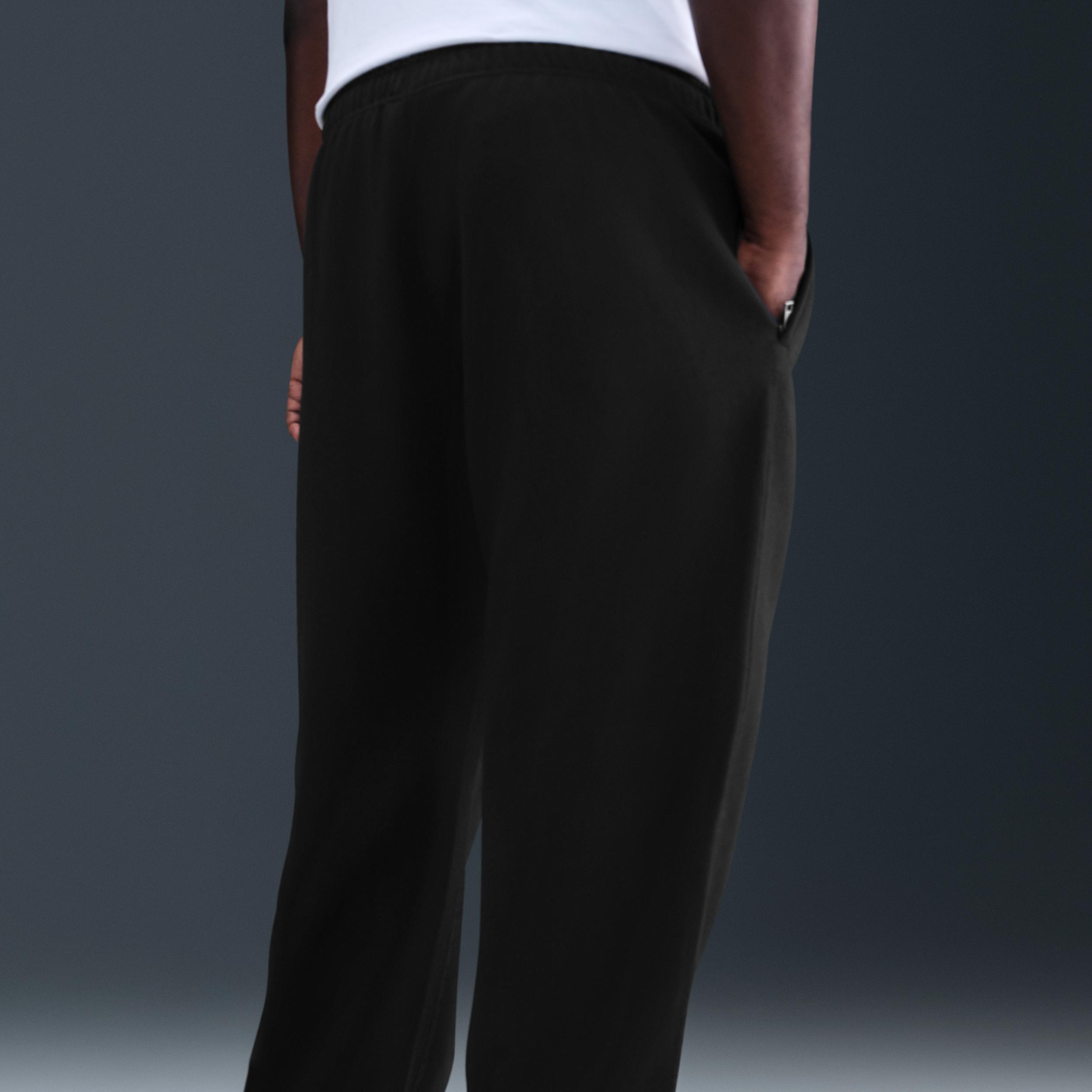 Nike Men's Solo Swoosh Fleece Open-Hem Pants Product Image