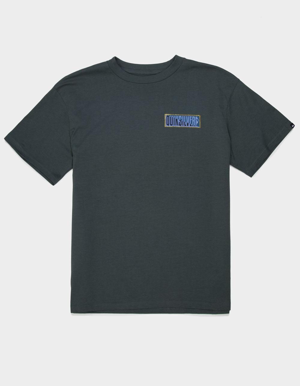 QUIKSILVER Crossed Out Mens Tee - CHARCOAL Product Image