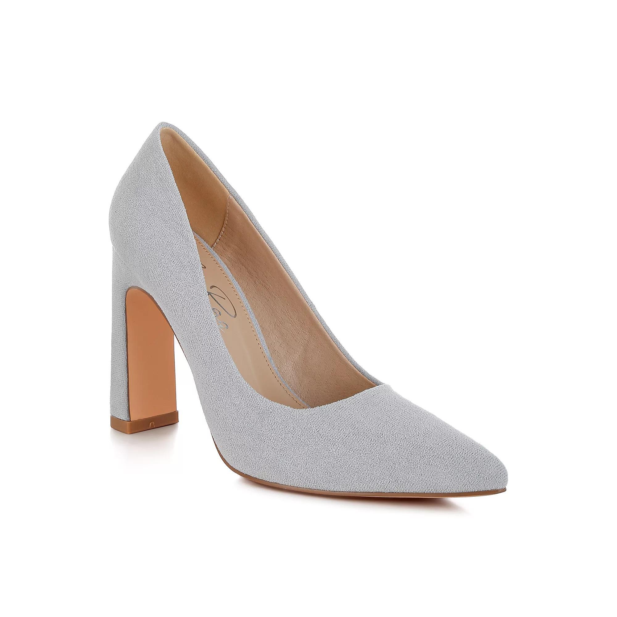 London Rag Uboa Women's High Heel Pumps, Size: 8.5, Light Blue Product Image