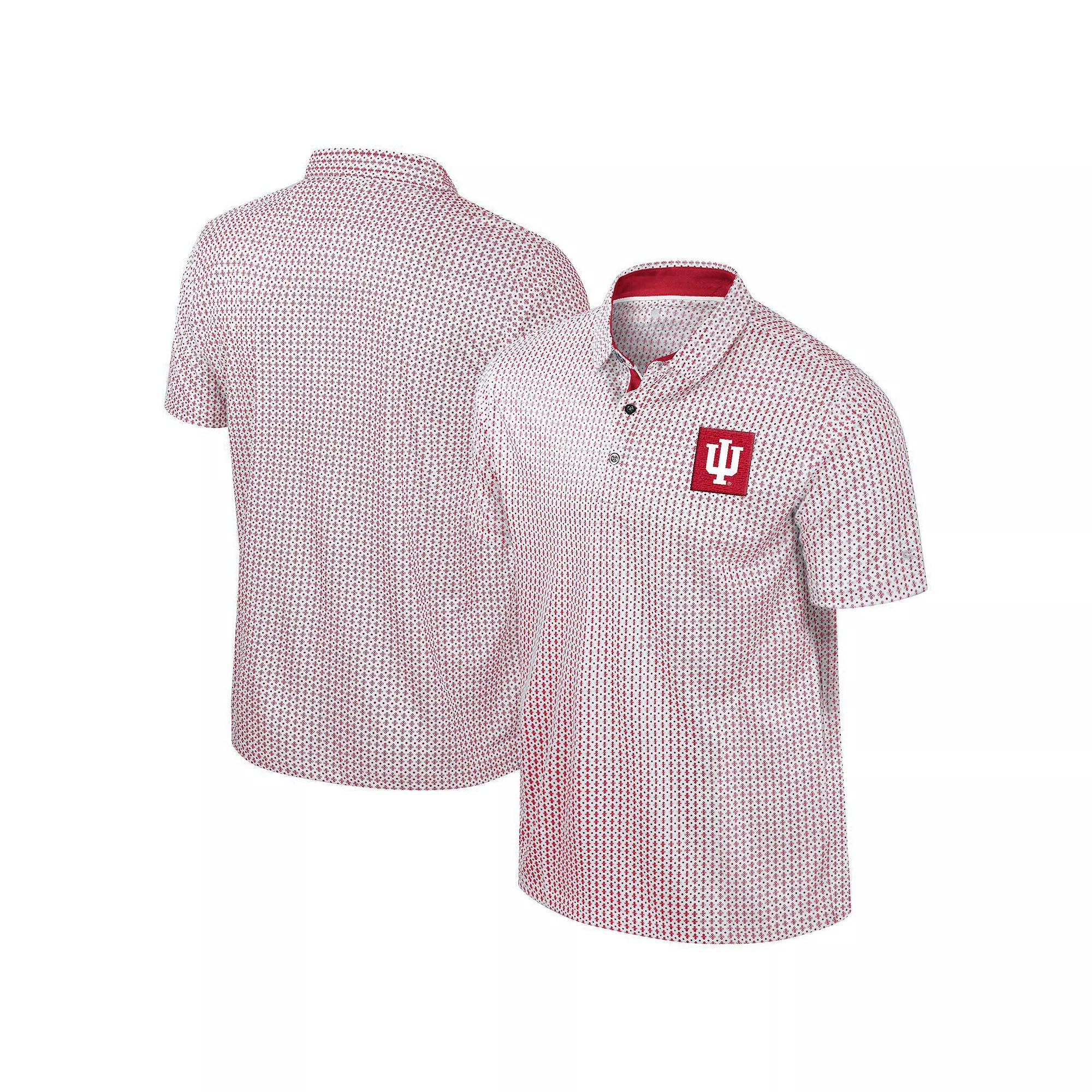 Men's Colosseum Crimson Indiana Hoosiers Big & Tall Marty Rival Polo, Size: 3XLT, Red Product Image