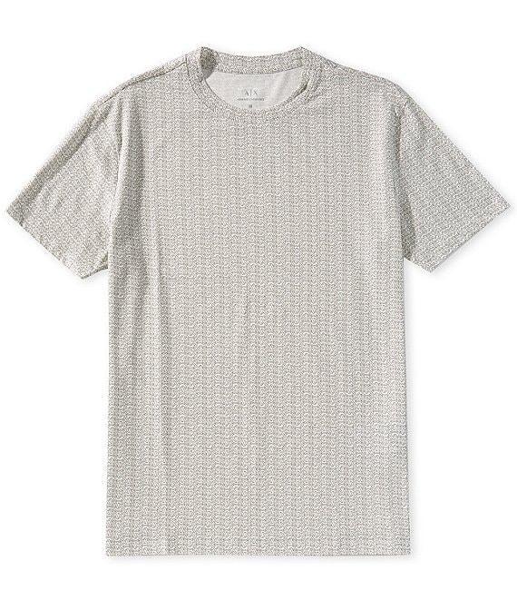 Armani Exchange Allover Mini Logo Print Short Sleeve T-Shirt Product Image