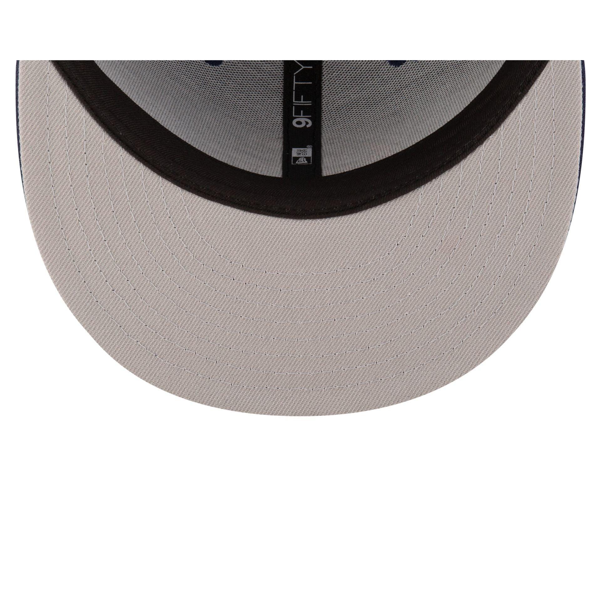 Columbus Blue Jackets Navy 9FIFTY Snapback Hat Male Product Image