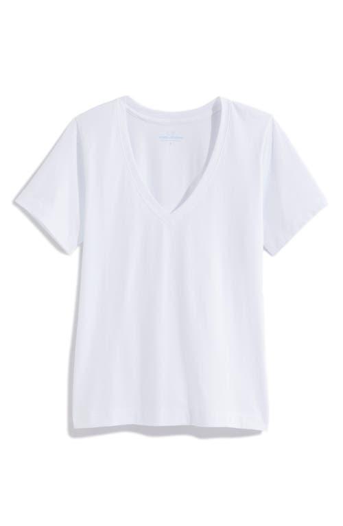 Vineyard Vines Striped V Neck Cotton Tee Product Image