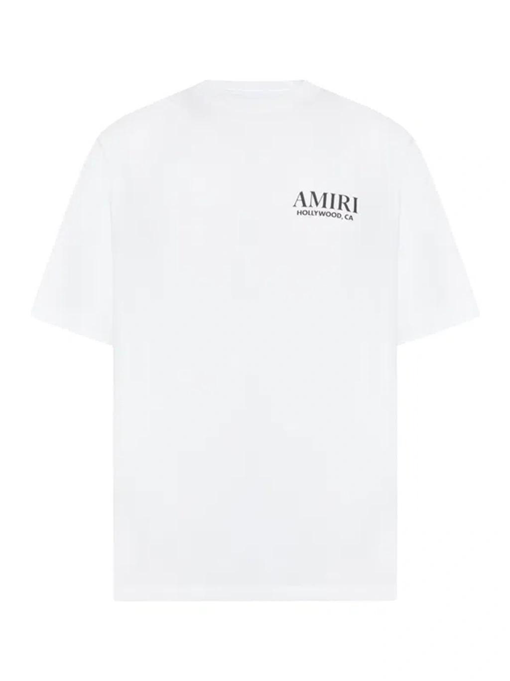 AMIRI Bones Stacked Cotton T-shirt In White Product Image