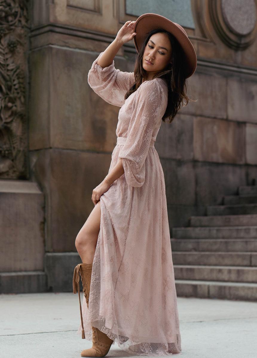Haley Dress in Nude Pink Female Product Image