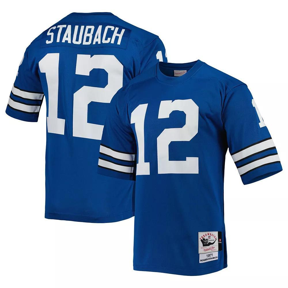 Men's Mitchell & Ness Roger Staubach Royal Dallas Cowboys 1971 Authentic Retired Player Jersey, Size: 36, Blue Product Image