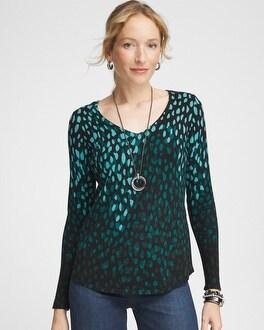 Dots V-Neck Pullover Sweater Product Image