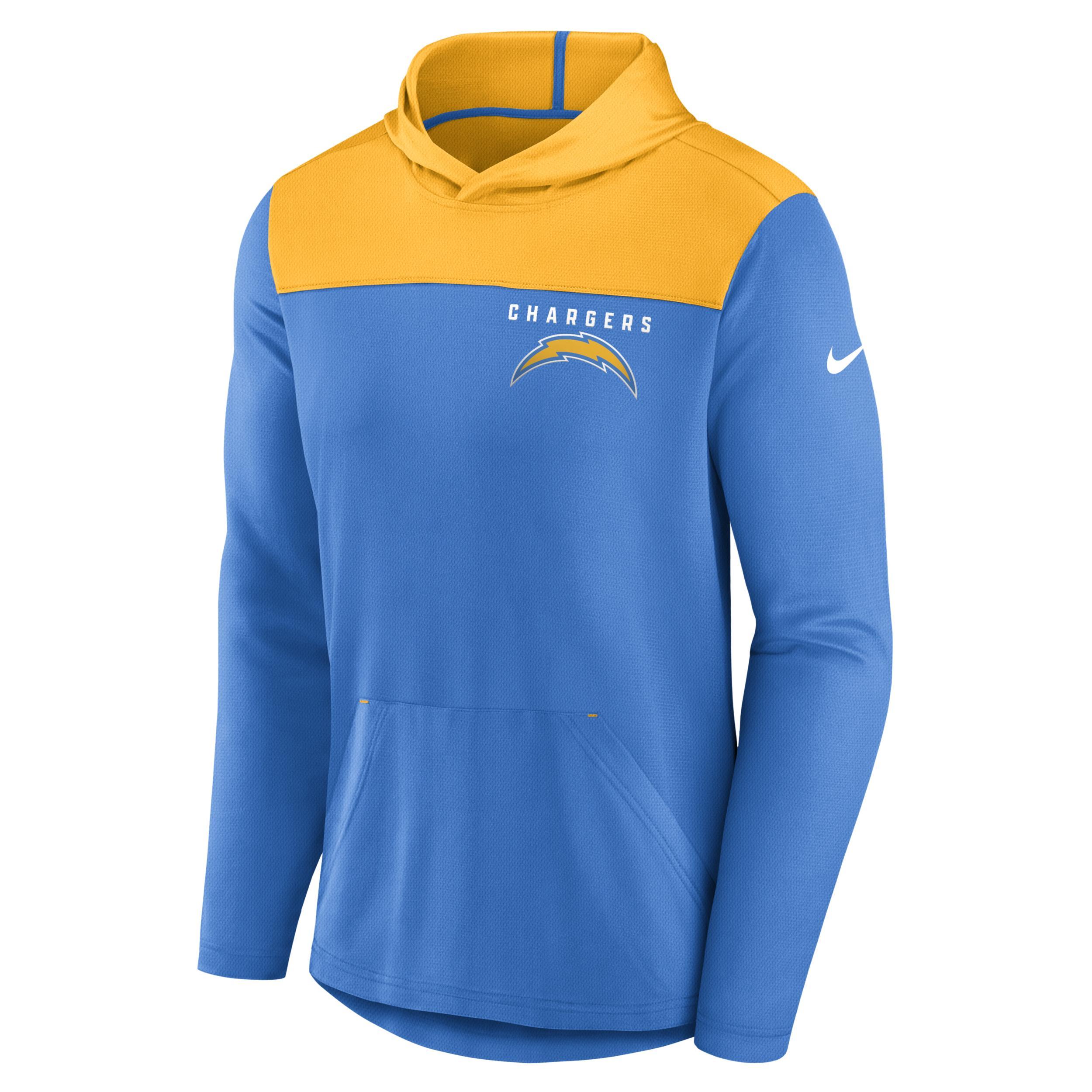 Men's Nike Powder Blue Los Angeles Chargers Fan Gear Pullover Hoodie, Size: 3XL, Light Product Image