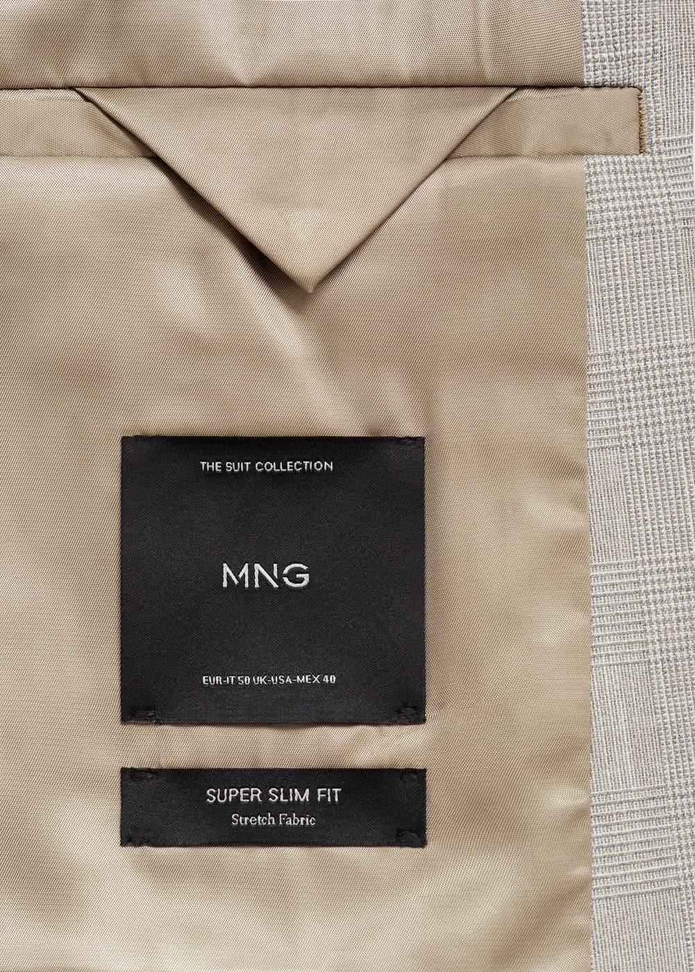 Super slim-fit suit jacket in stretch fabric - Men | MANGO USA Product Image