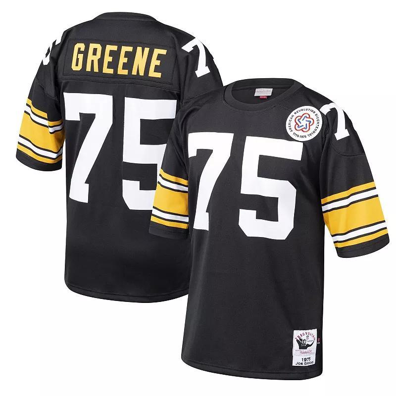 Mens Mitchell & Ness Joe Greene Pittsburgh Steelers 1975 Authentic Throwback Retired Player Jersey Product Image