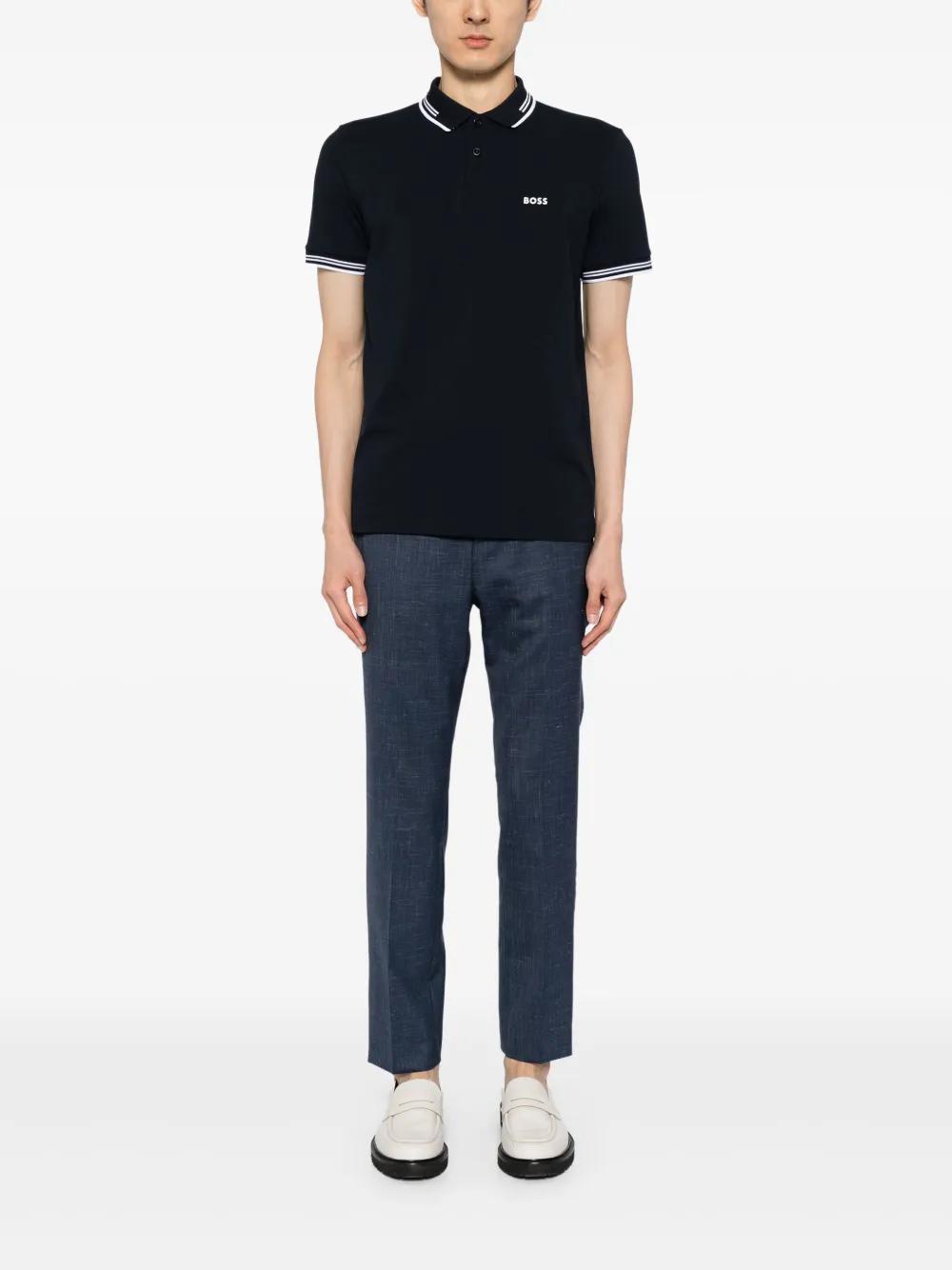 logo-print polo shirt Product Image