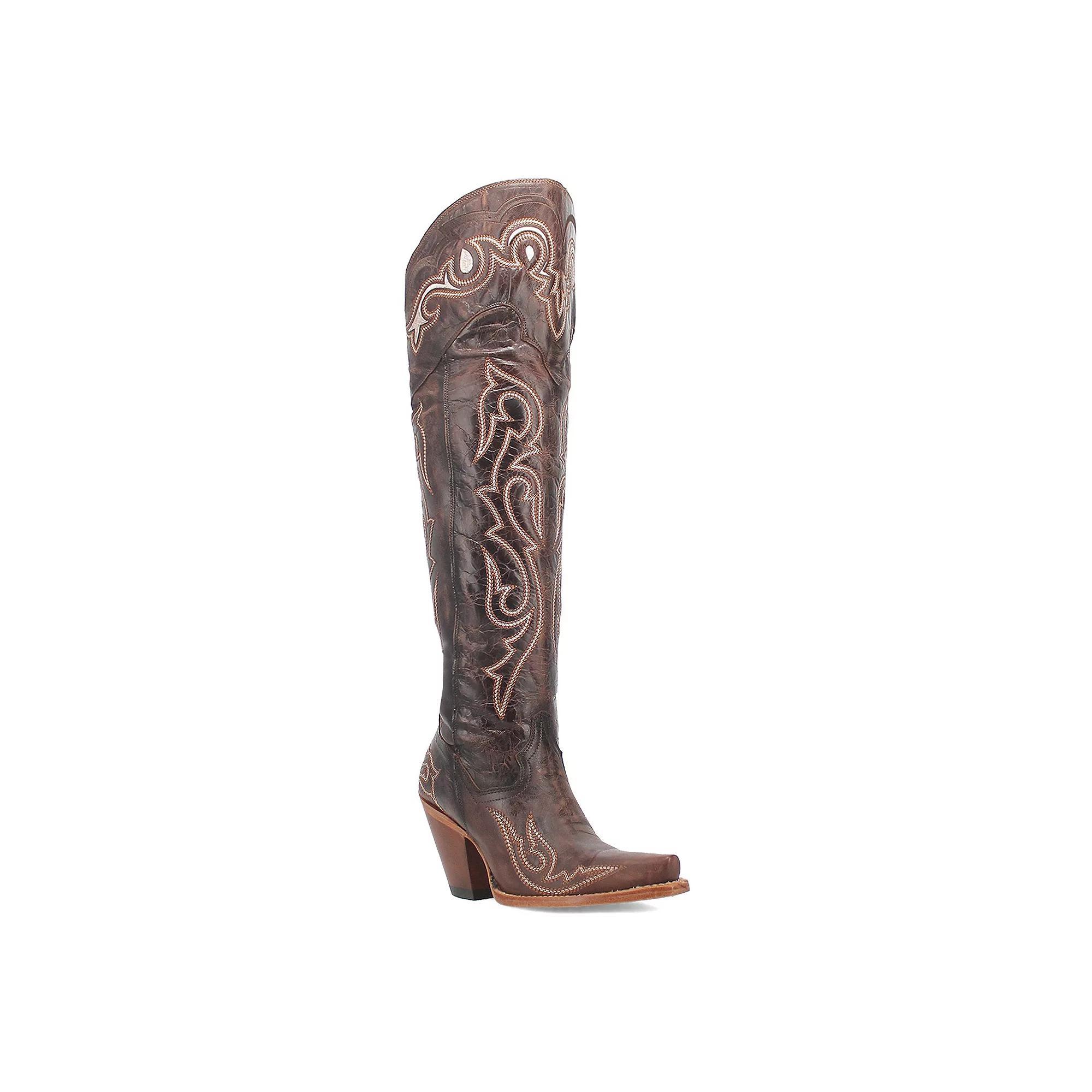 Dan Post Kommotion Women's Leather Knee-High Boots, Size: 7.5, Brown Product Image