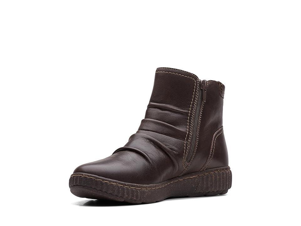 Clarks® Caroline Orchid Women's Leather Ankle Boots, Size: 7.5, Black Product Image