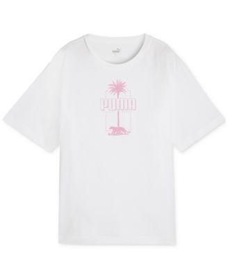 Puma Womens Essentials Palm Resort Graphic T-Shirt Product Image
