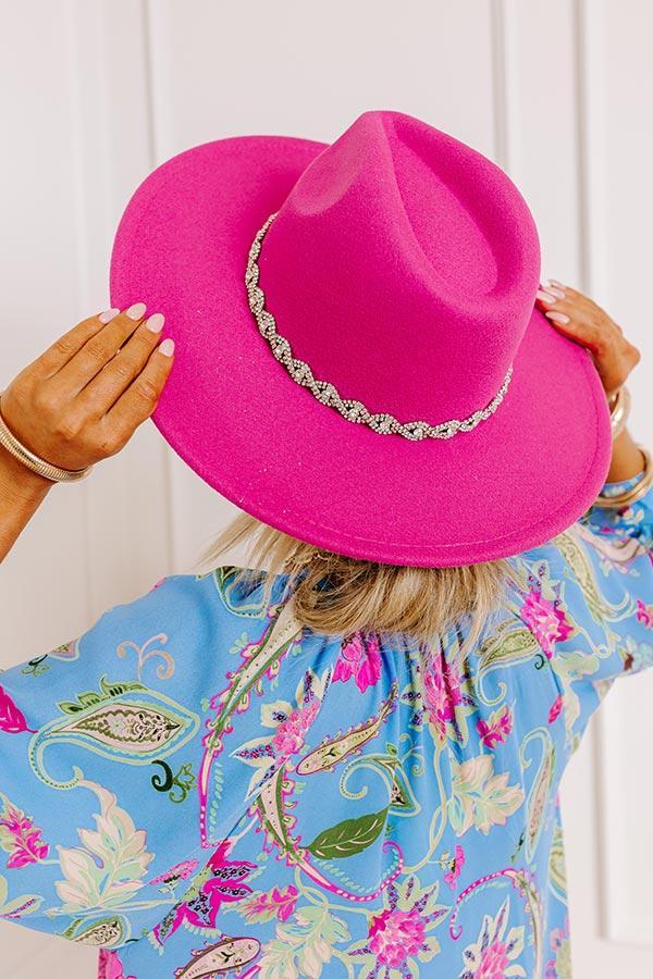 NYC Ready Felt Fedora in Fuchsia Product Image