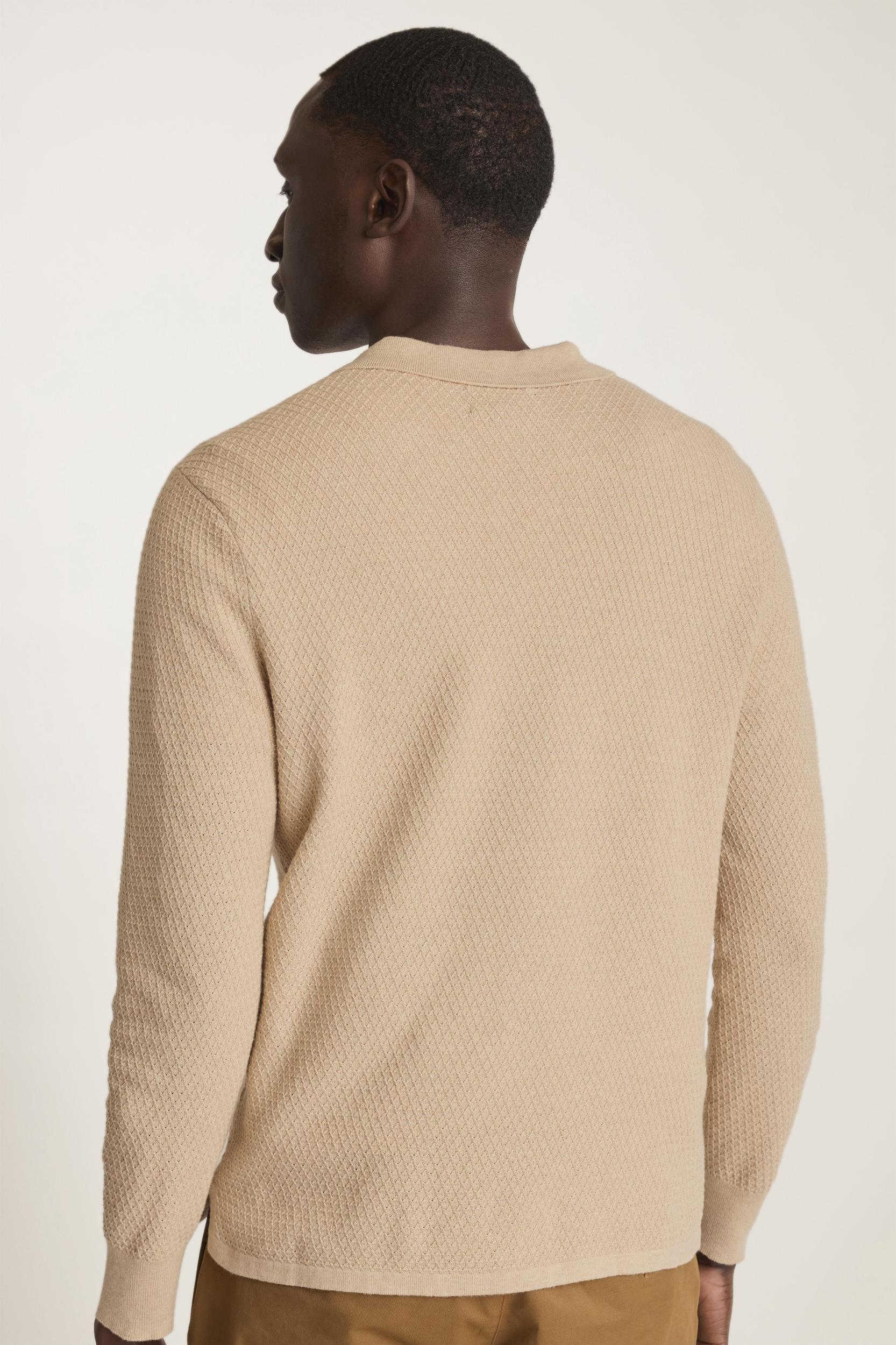 Hudson Long Sleeve Sweater Polo Product Image