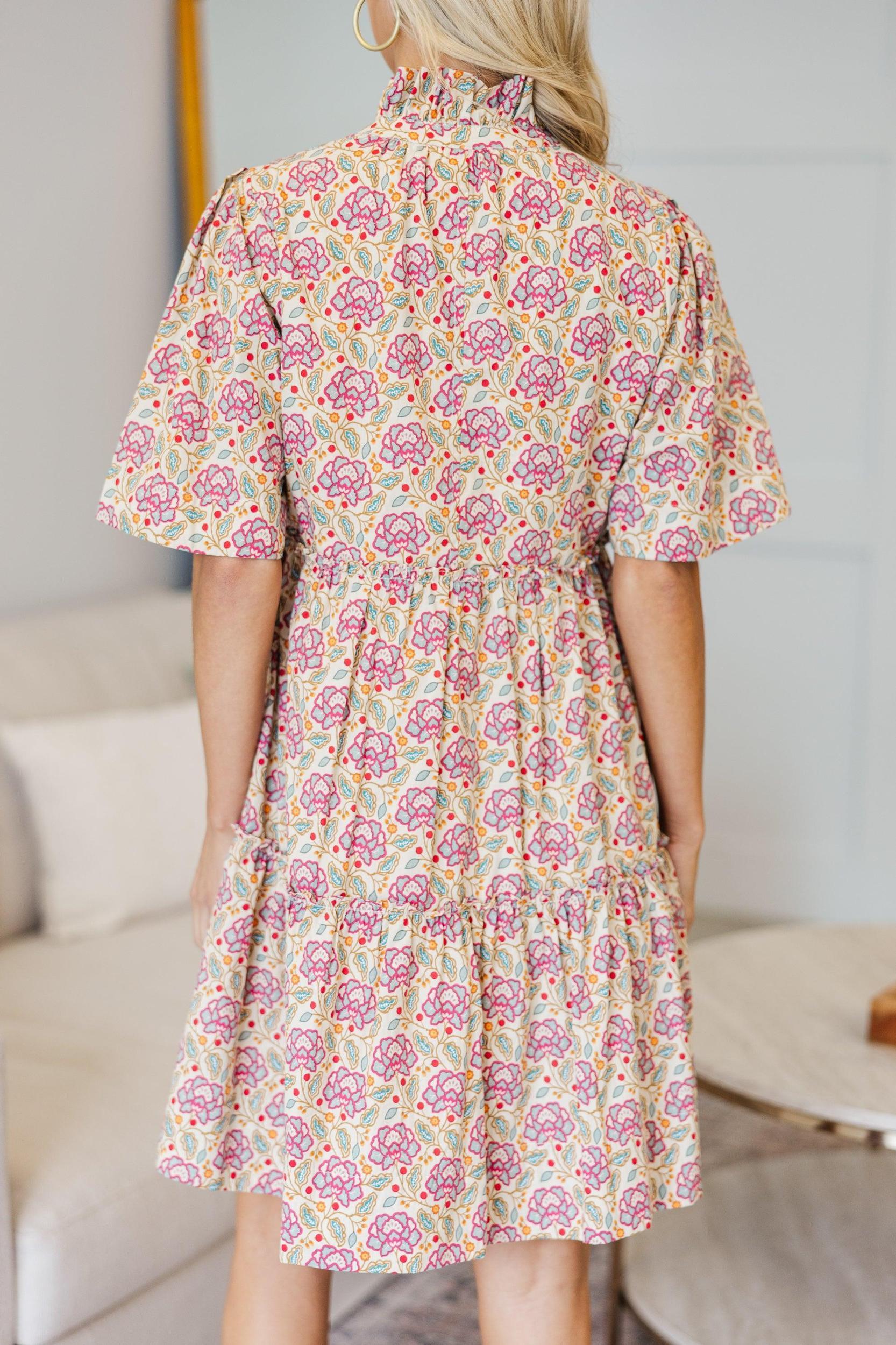 NURSING COLLECTION: Feeling Your Best Magenta Purple Paisley Dress Female Product Image