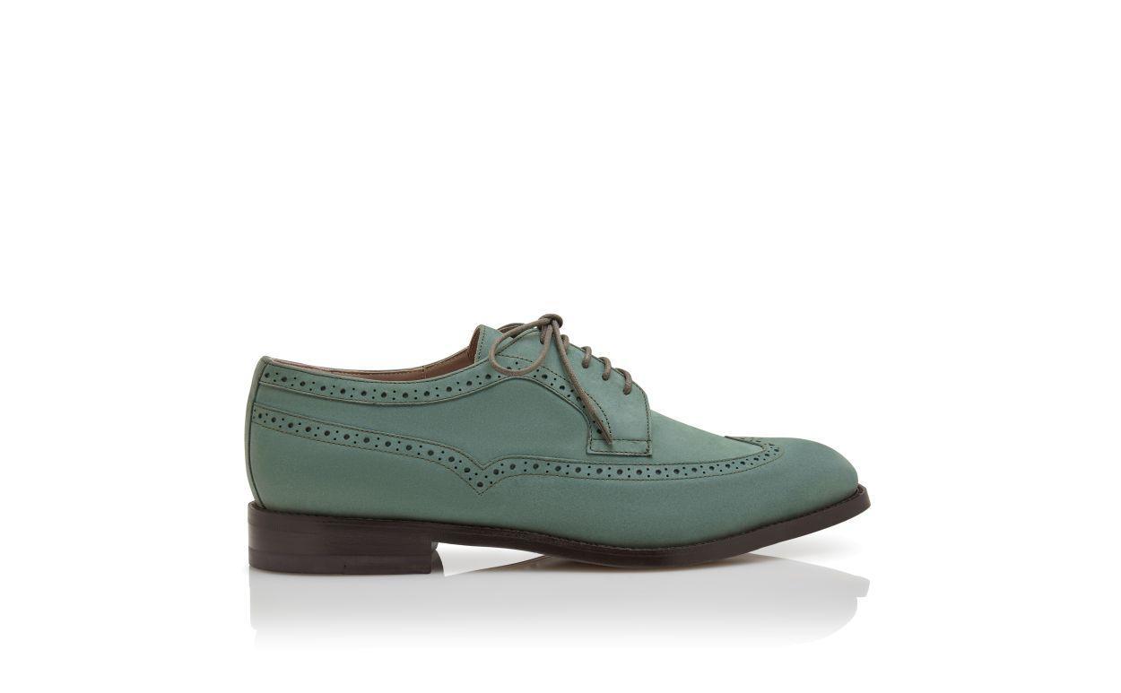TAMARAK Dark Green Suede Lace-Up Oxfords Product Image