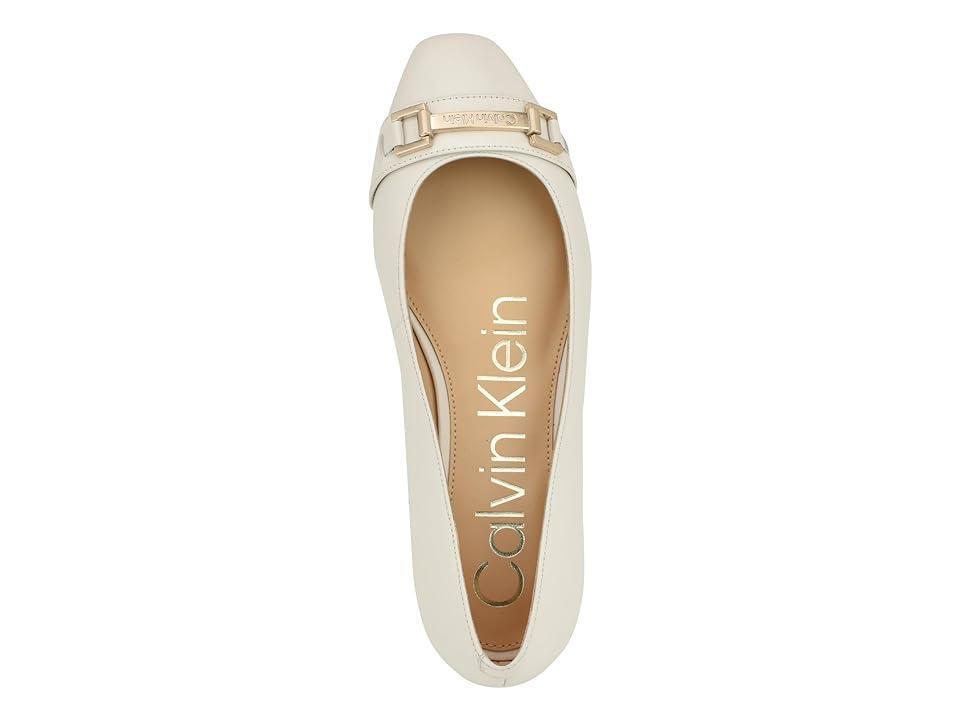 Calvin Klein Crystil Leather) Women's Flat Shoes Product Image