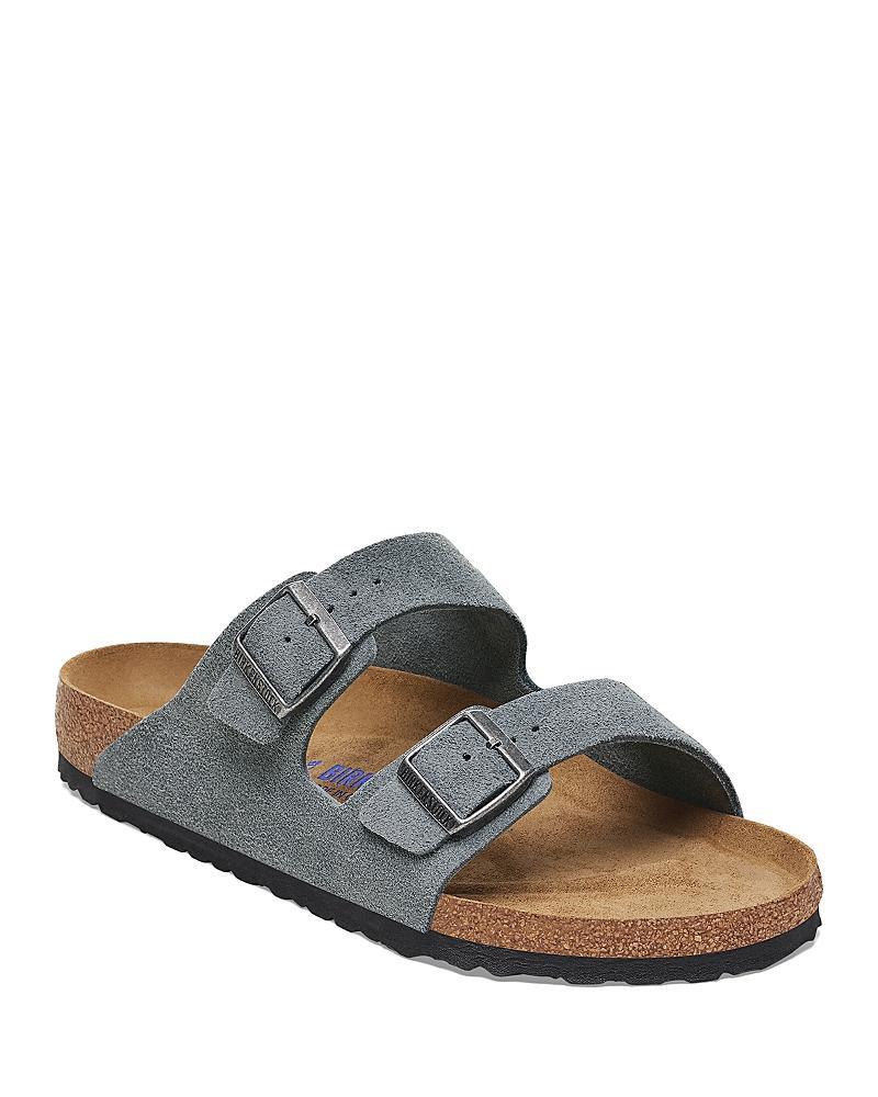 Birkenstock Mens Arizona Slide Sandals in Light Gray Product Image