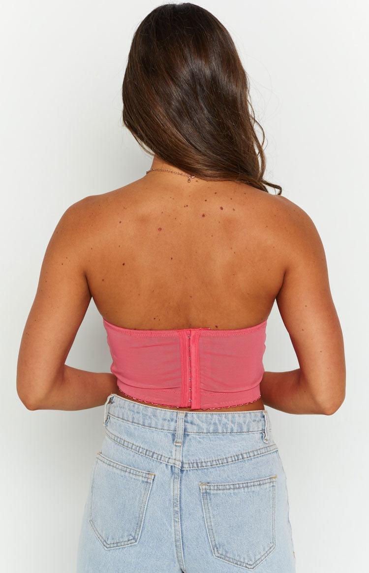 Tiarna Pink Lace Corset Top Product Image