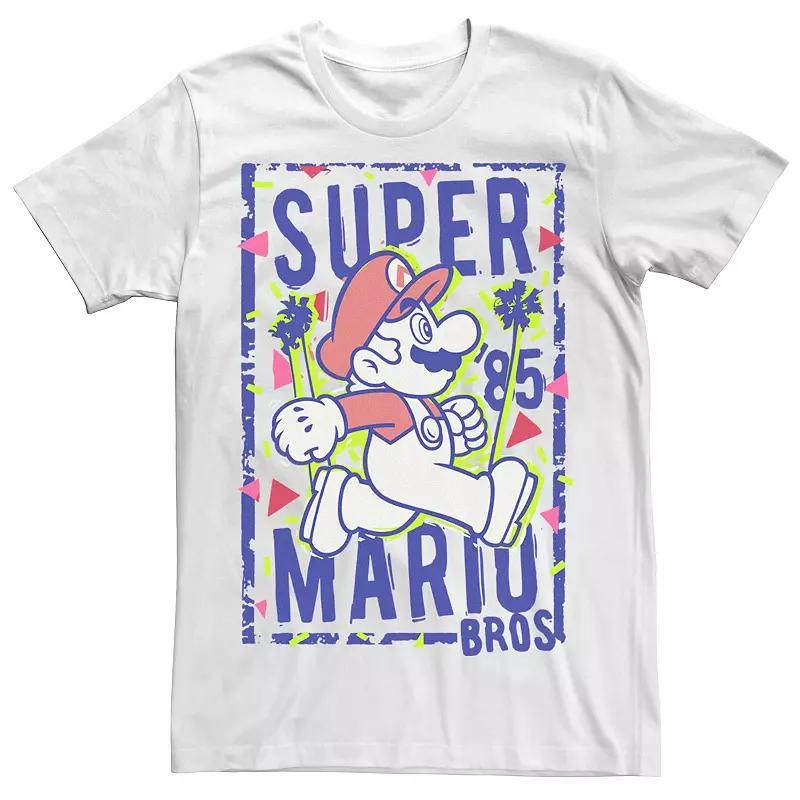 Men's Super Mario Bros 85 Retro Portrait Tee, Size: XS, White Product Image