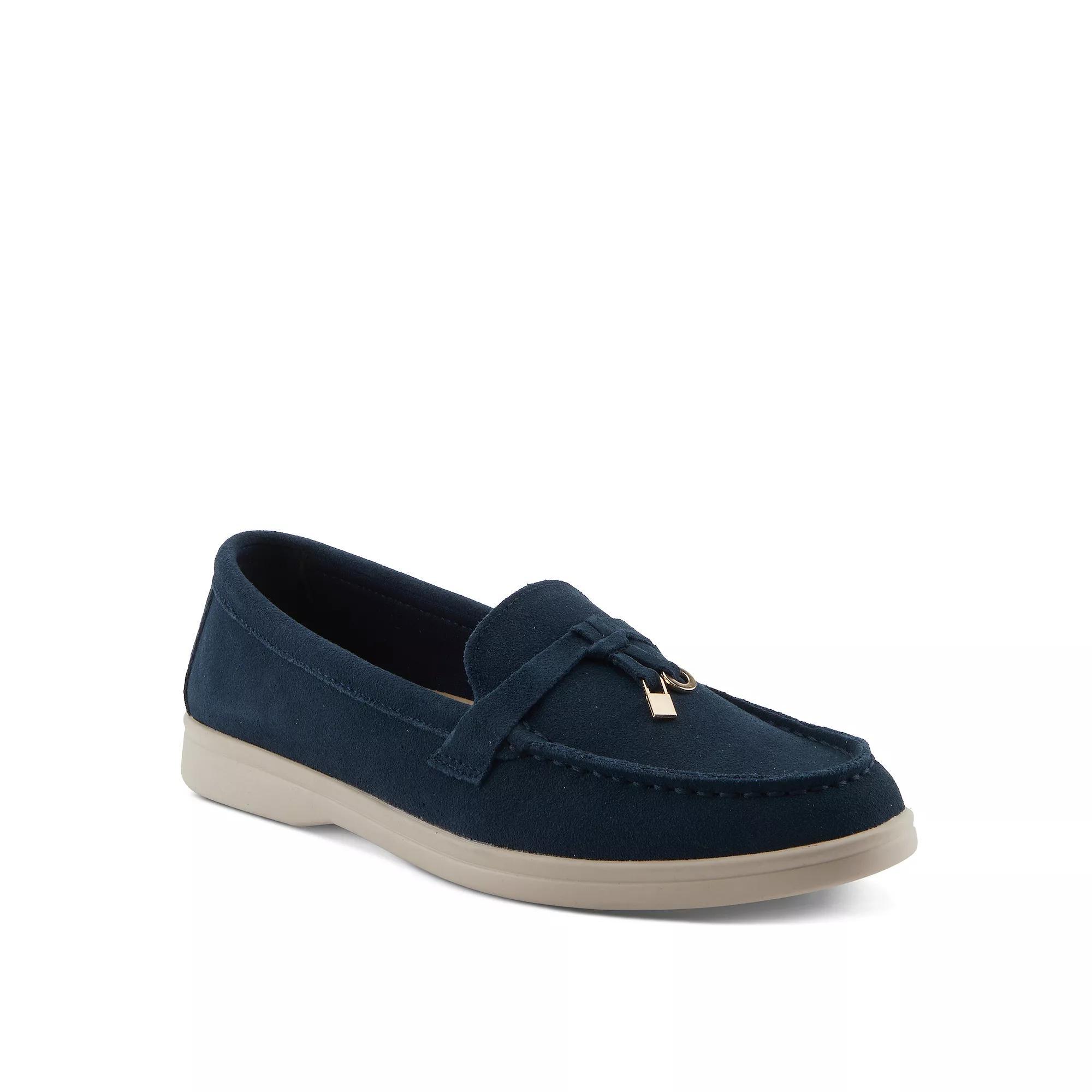 Patrizia Ismene Womens Loafers Blue Suede Product Image