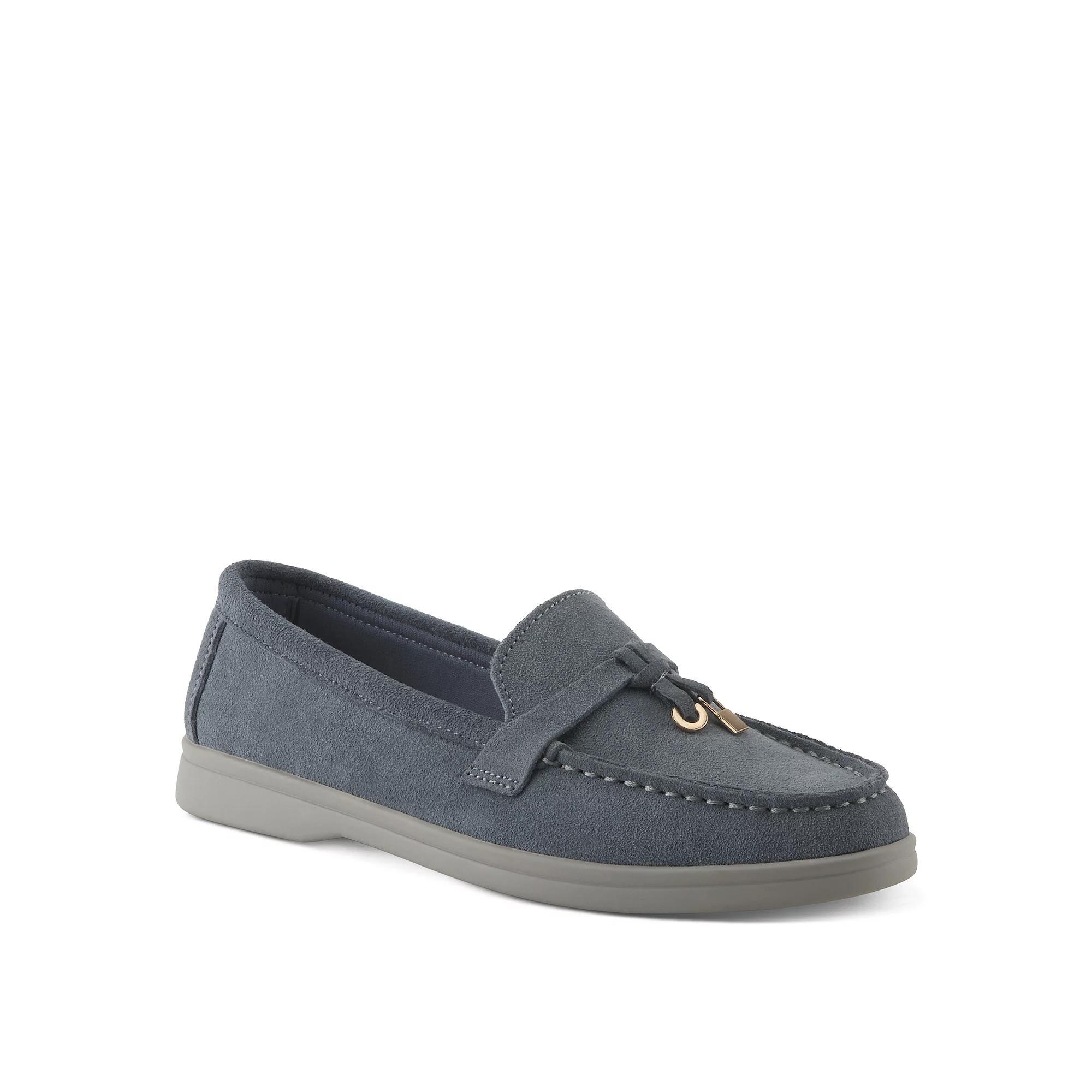 Patrizia Ismene Womens Loafers Blue Suede Product Image