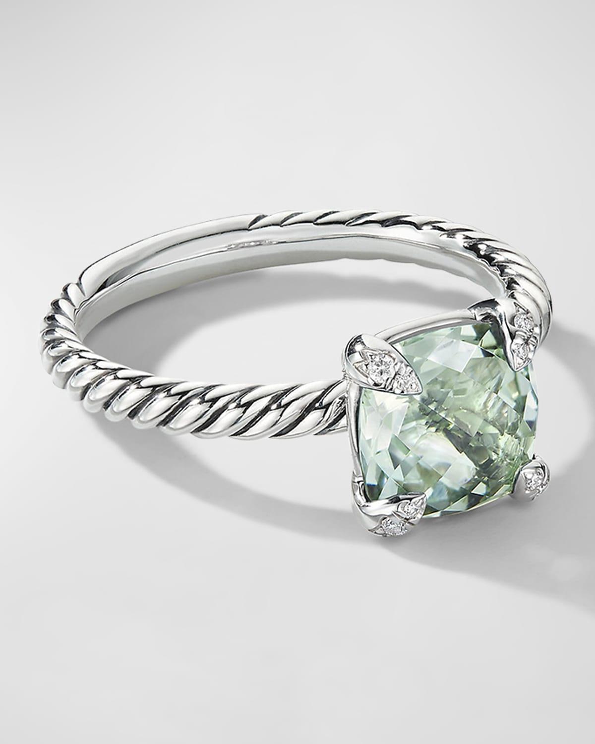 David Yurman Chatelaine Ring with Rhodalite Garnet and Diamonds Product Image