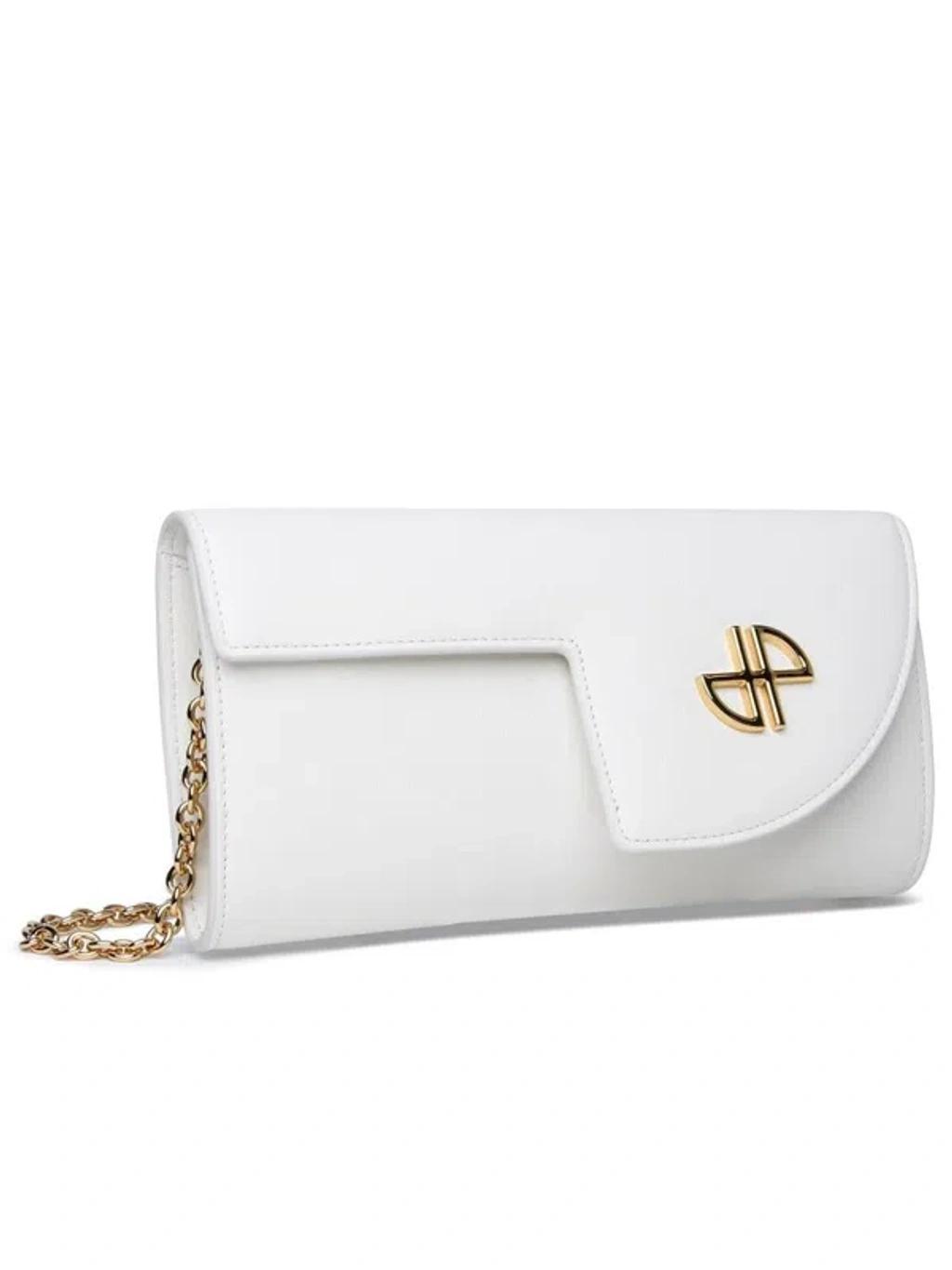 PATOU 'jp' White Leather Crossbody Bag Product Image