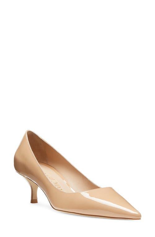 Stuart Patent Kitten-Heel Pumps Product Image