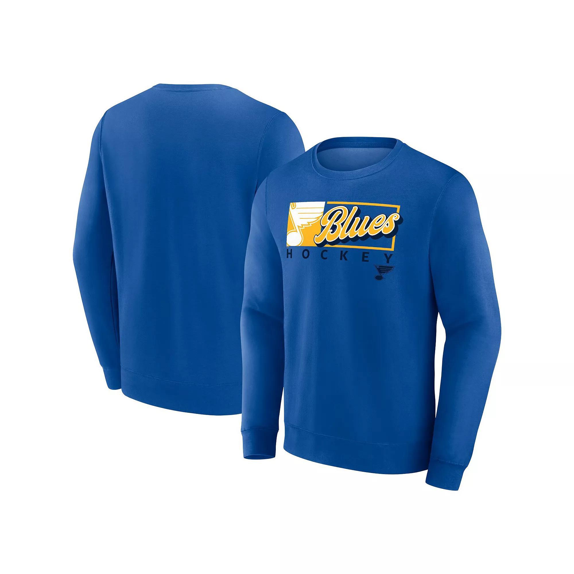 Men's Fanatics Navy Tampa Bay Rays Focus Fleece Pullover Sweatshirt, Size: XL, Blue Product Image