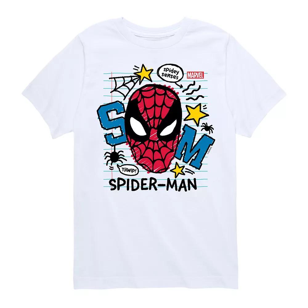 Boys 8-20 Marvel Spider-Man Spidey Sense Sketch Graphic Tee, Boys Product Image