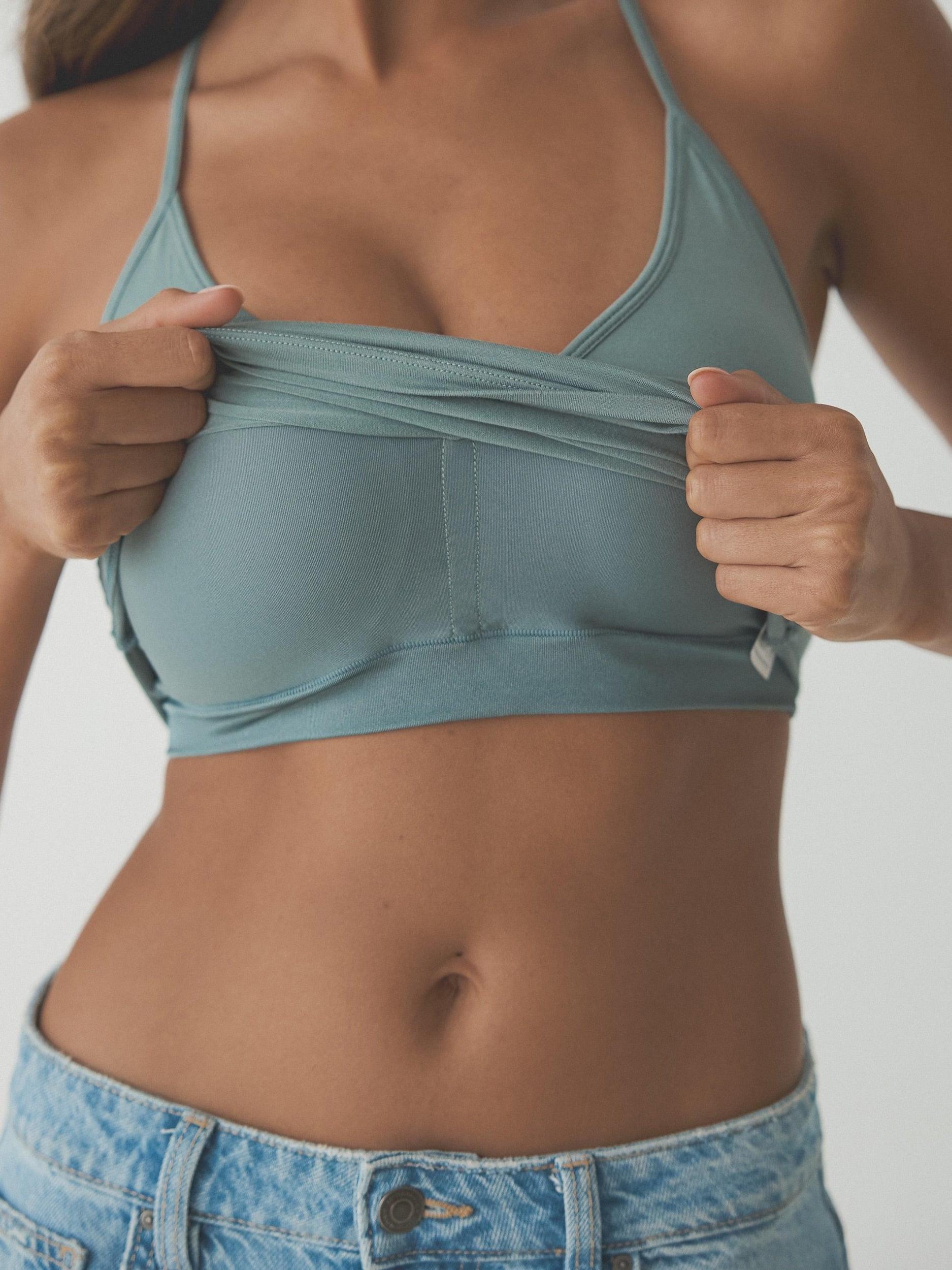 Solid Strappy Racerback Brami Product Image