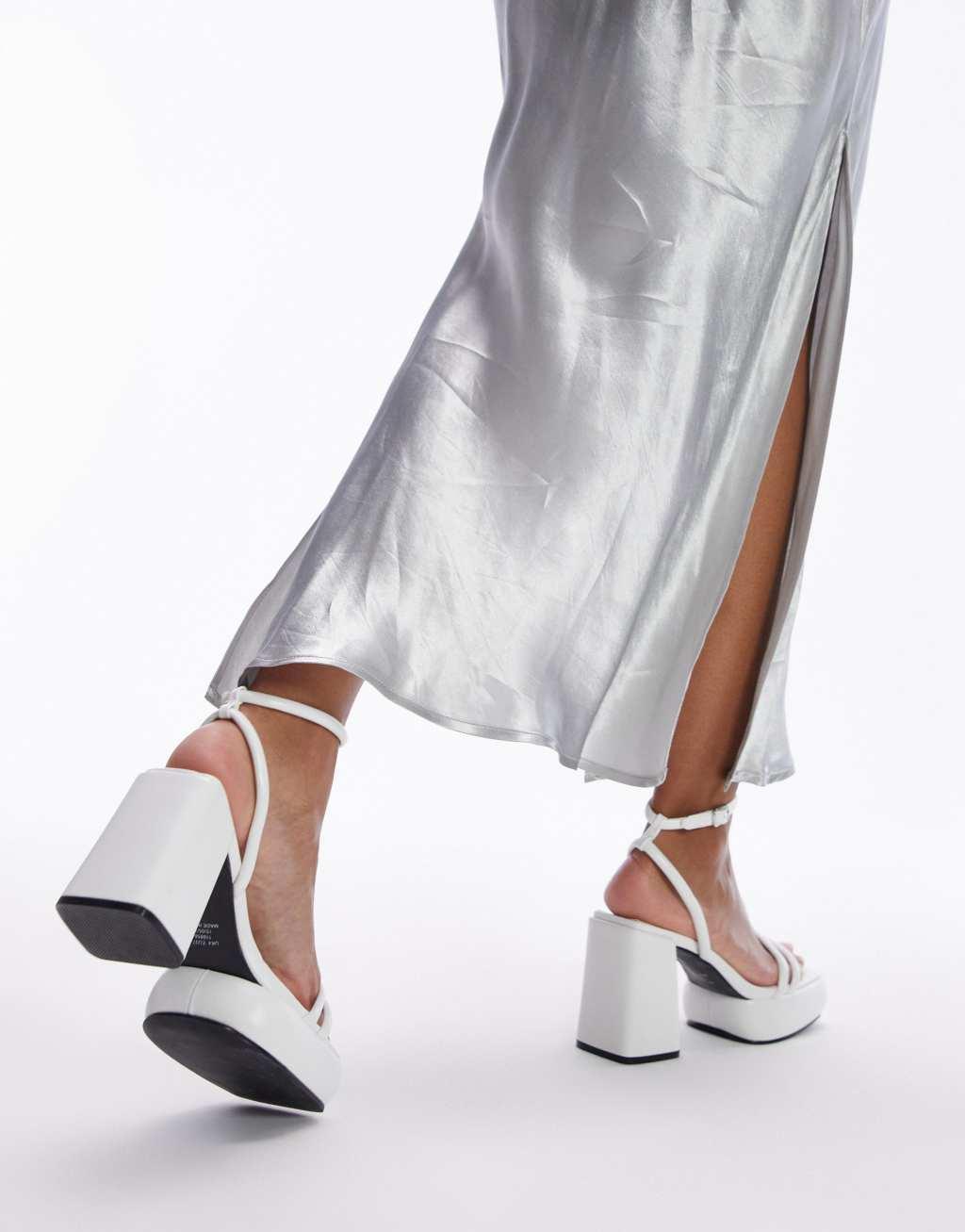 Topshop Wide fit Sami high heeled mule Product Image