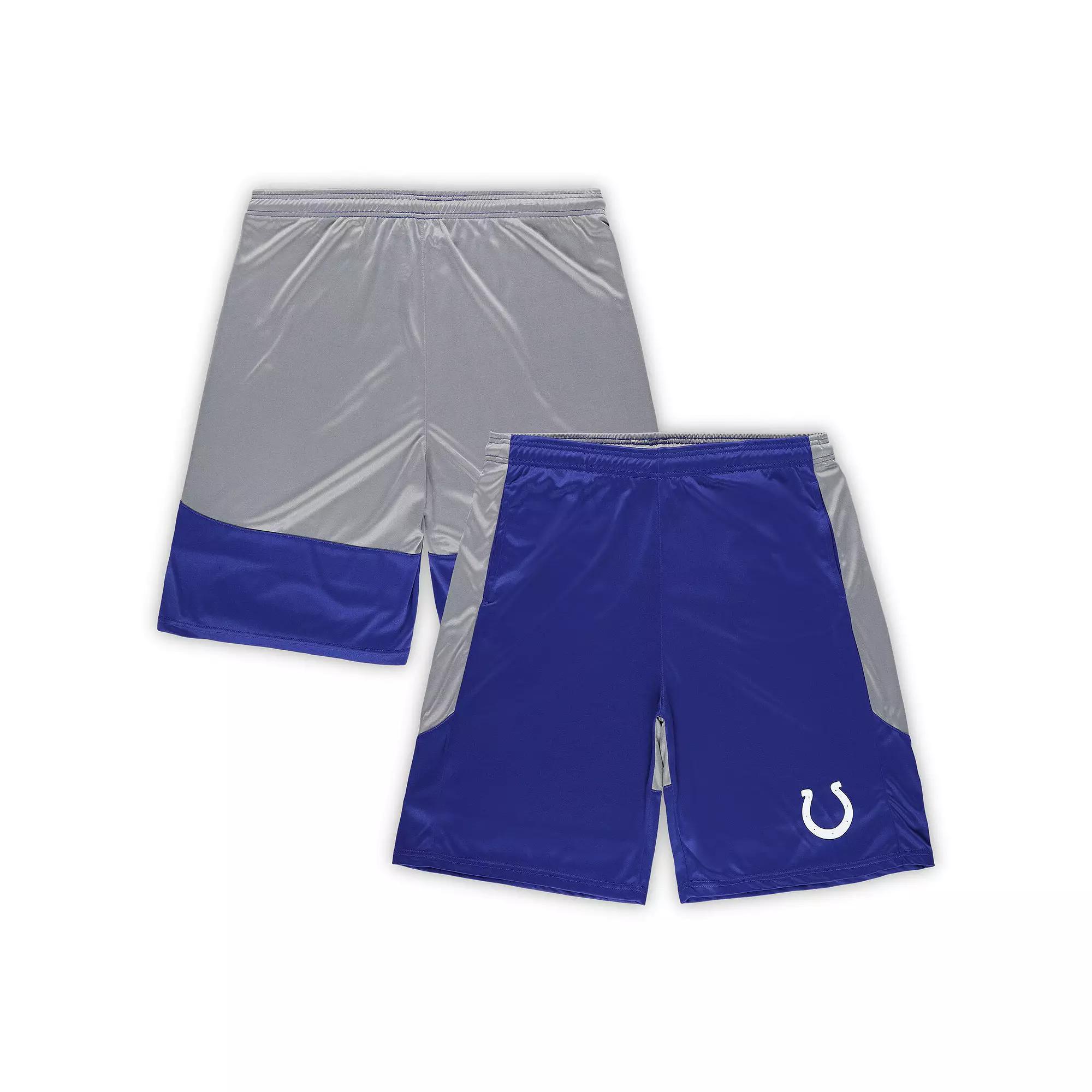 Men's Fanatics Royal Indianapolis Colts Big & Tall Team Logo Shorts, Size: XLT, Blue Product Image