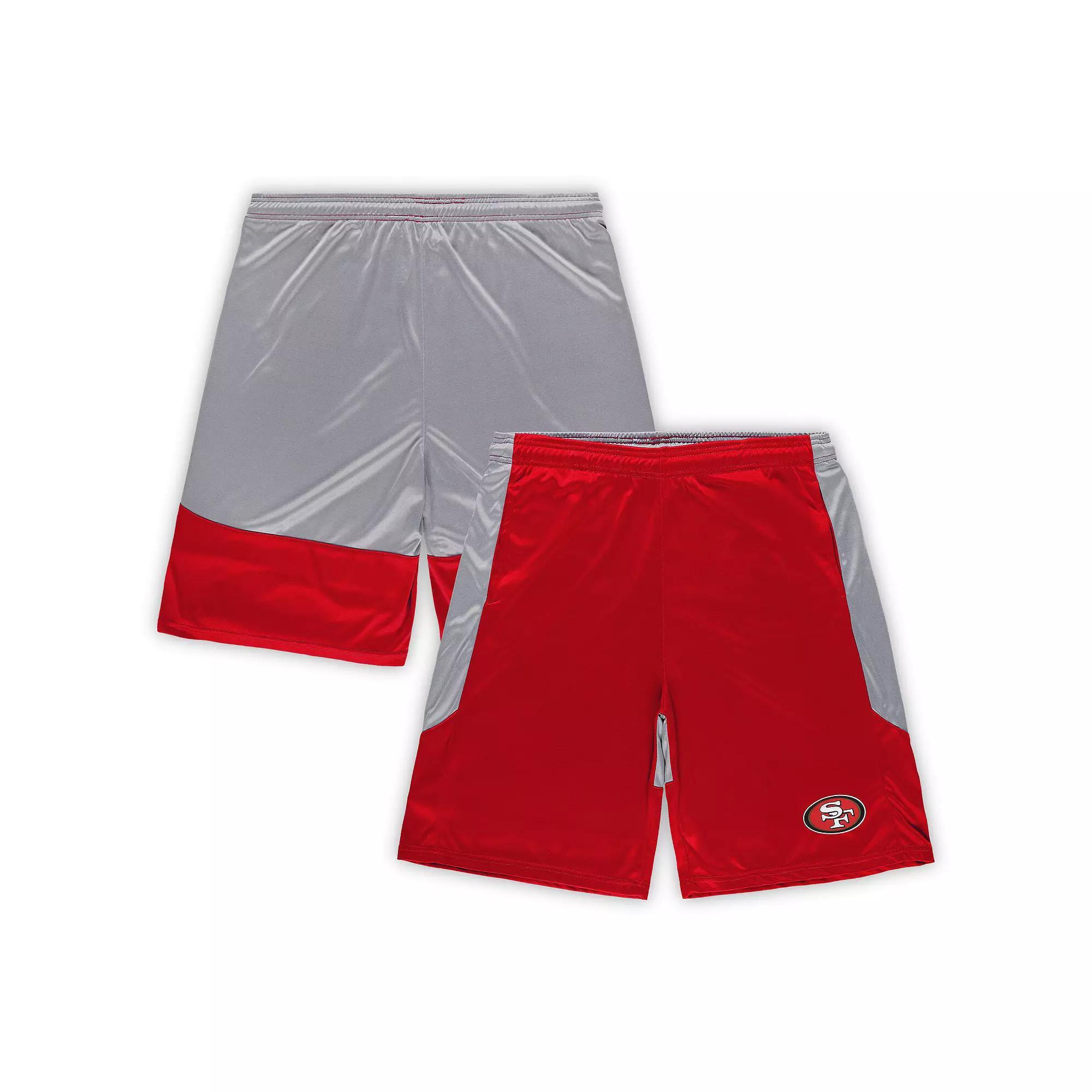 Men's Fanatics Scarlet San Francisco 49ers Big & Tall Team Logo Shorts, Size: 2XLT, Red Product Image