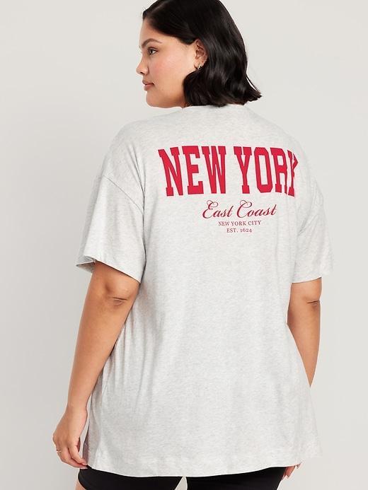 Oversized EveryWear Graphic Tunic T-Shirt Product Image