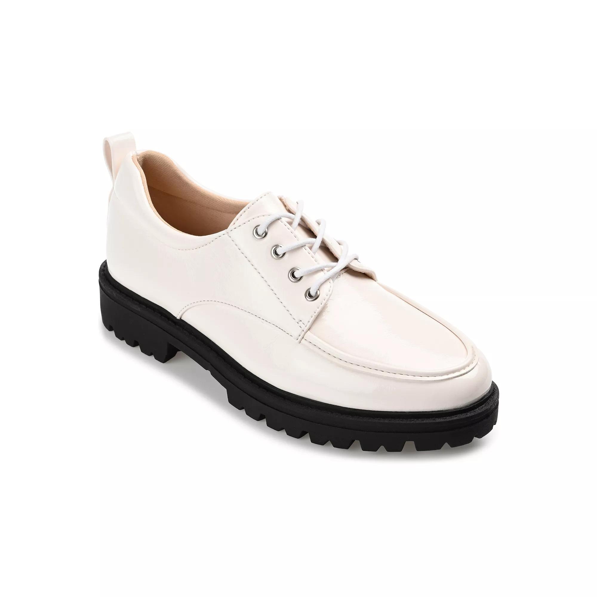 Journee Womens Tru Comfort Foam Zina Oxford Shoes Ivory Product Image