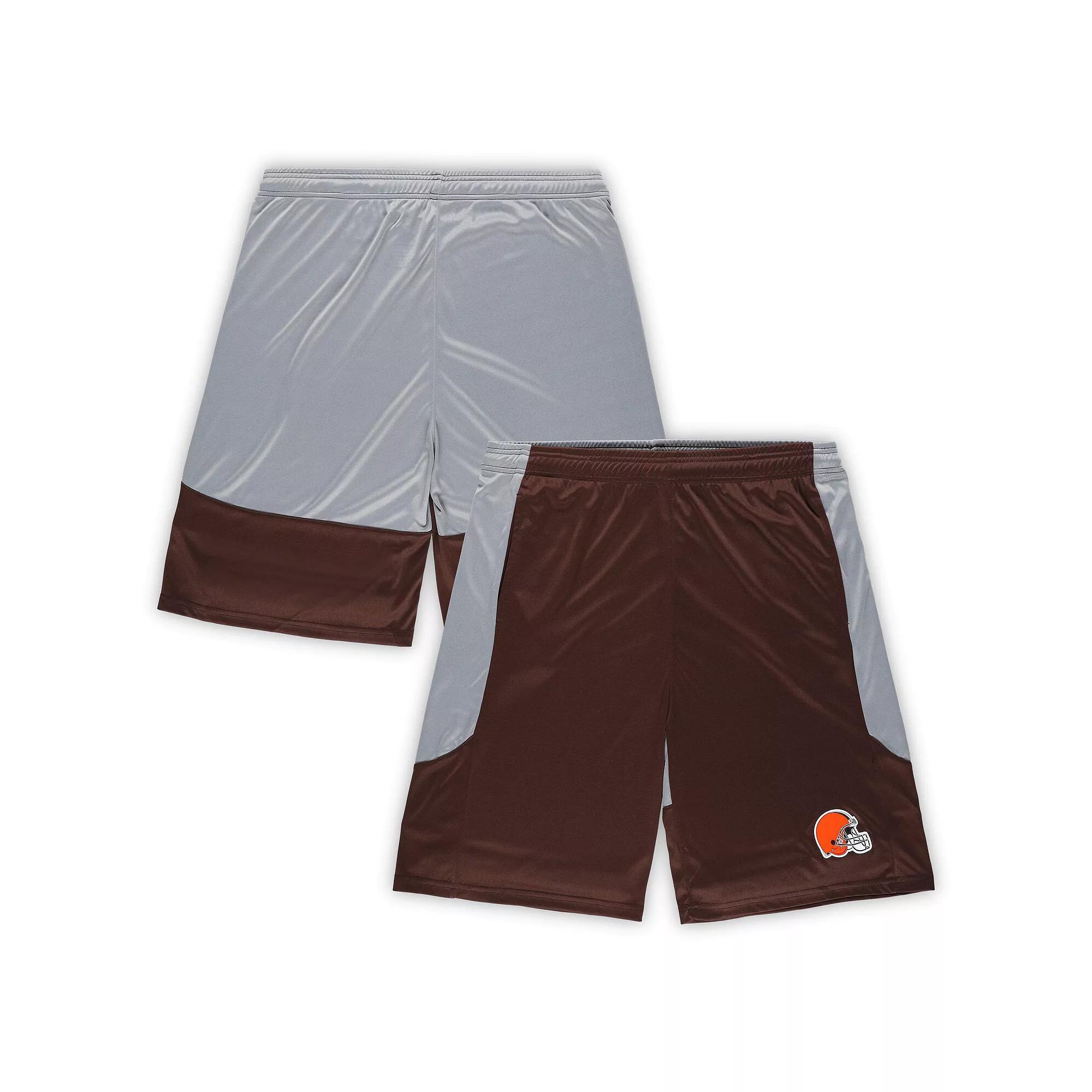 Men's Fanatics Brown Cleveland Browns Big & Tall Team Logo Shorts, Size: 3XB Product Image