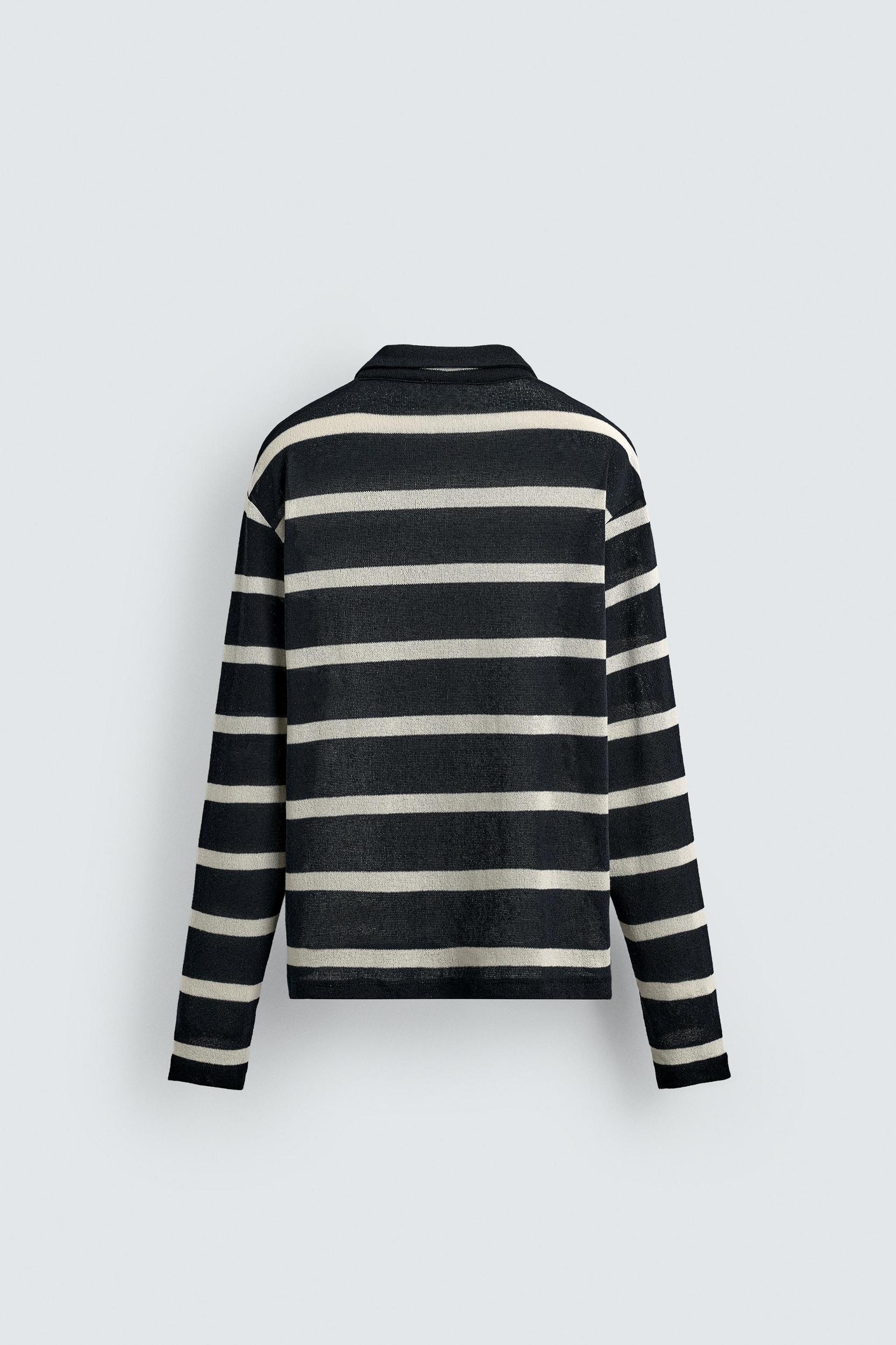 STRIPED JACQUARD POLO SHIRT Product Image