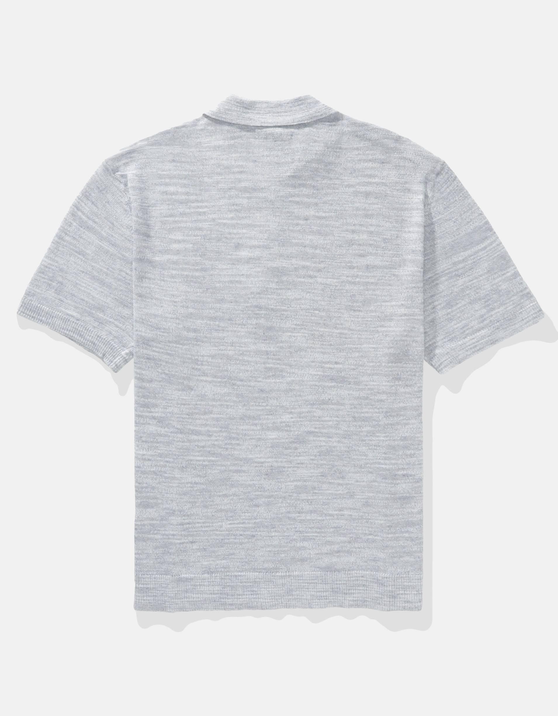 AE Space Dye Sweater Polo Shirt Product Image