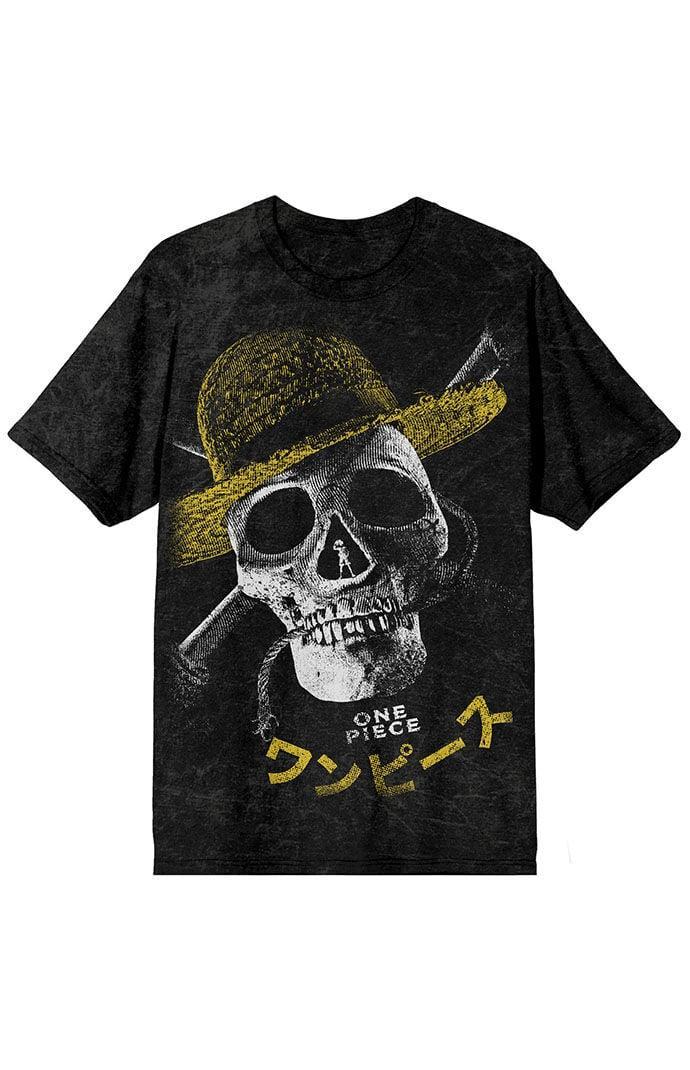 Men's One Piece Live Action Graphic Tee, Size: Large, Black Product Image