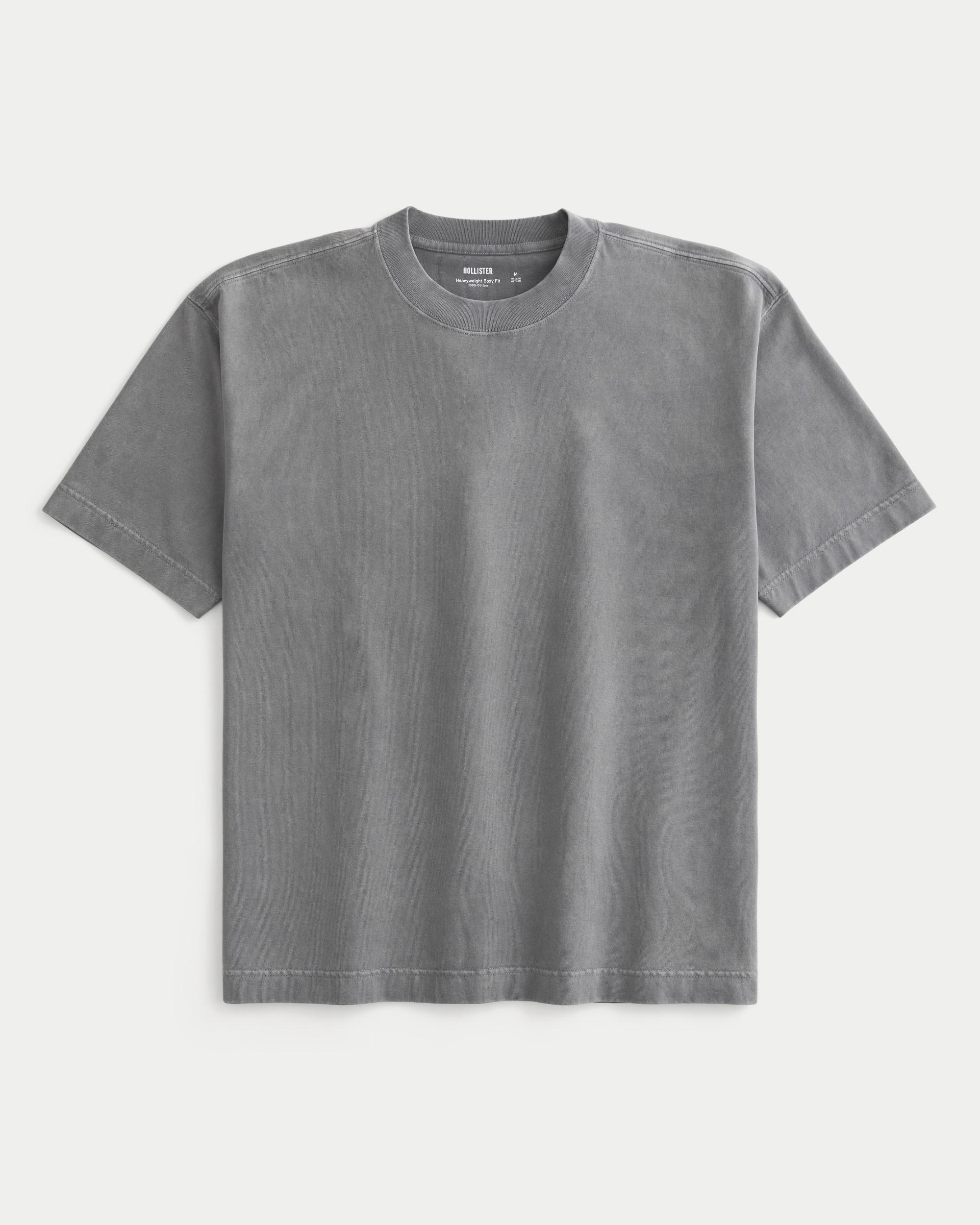 Boxy Heavyweight Washed Crew T-Shirt Product Image