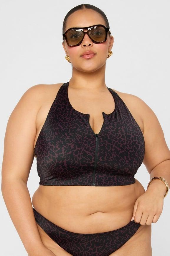 Zip-Front Swim Top Product Image